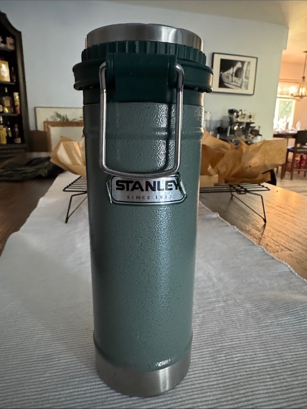 Stanley Green Stainless Steel Insulated Food Jar with Carry Handle